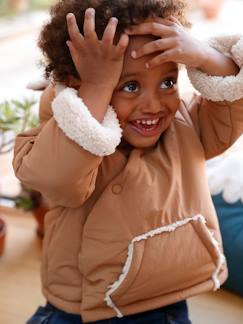 Bébé-Manteau, combipilote, nid d'ange-Manteau-Doudoune asymétrique bébé à capuche