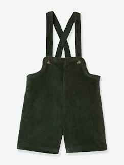 Mädchen-Latzhose, Overall-Mädchen Latz-Shorts aus Cord CYRILLUS
