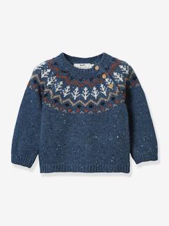 Baby-Pullover, Strickjacke, Sweatshirt-Pullover-Baby Jacquardpullover CYRILLUS