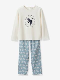 Mädchen-Pyjama, Overall-Mädchen Schlafanzug mit Aufbewahrungsbeutel CYRILLUS