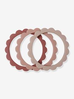 Jouet-Premier âge-Lot de 3 bracelets de dentition Fleur - MUSHIE