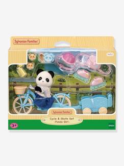 Spielzeug-Fantasiespiele-Panda-Mädchen, Fahrrad & Anhänger SYLVANIAN FAMILIES