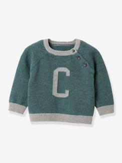 Baby-Pullover, Strickjacke, Sweatshirt-Pullover-Baby Pullover CYRILLUS mit Lammwolle