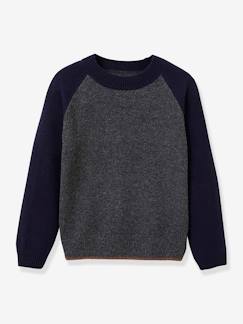 -Pull bicolore garçon CYRILLUS en laine