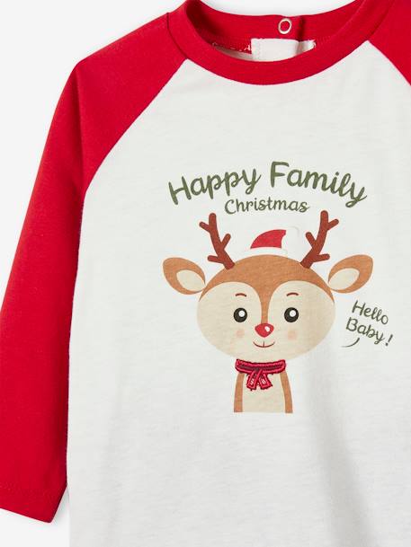 Pyjama bébé spécial Noël capsule famille écru 