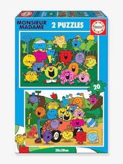 Spielzeug-Lernspiele-Puzzle-2er-Set Kinder Puzzles, 20 Teile „Monsieur Madame“ EDUCA