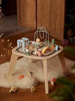 Spielzeug-Erstes Spielzeug-Erstes Lernspielzeug-Baby Activity-Tisch mit Autos, Holz FSC®