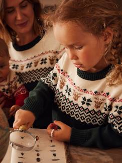 Junge-Capsule Collection: Kinder Weihnachtspullover, Jacquardstrick