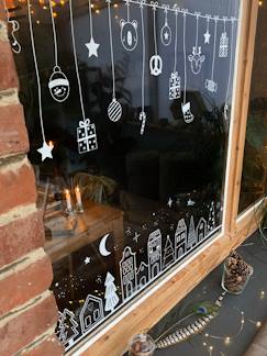 Bettwäsche & Dekoration-Dekoration-Fenstersticker mit Weihnachtsmotiv