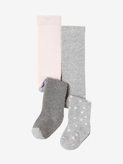 Baby-Socken, Strumpfhose-2er-Pack Baby Strumpfhosen, Tupfen/Koala