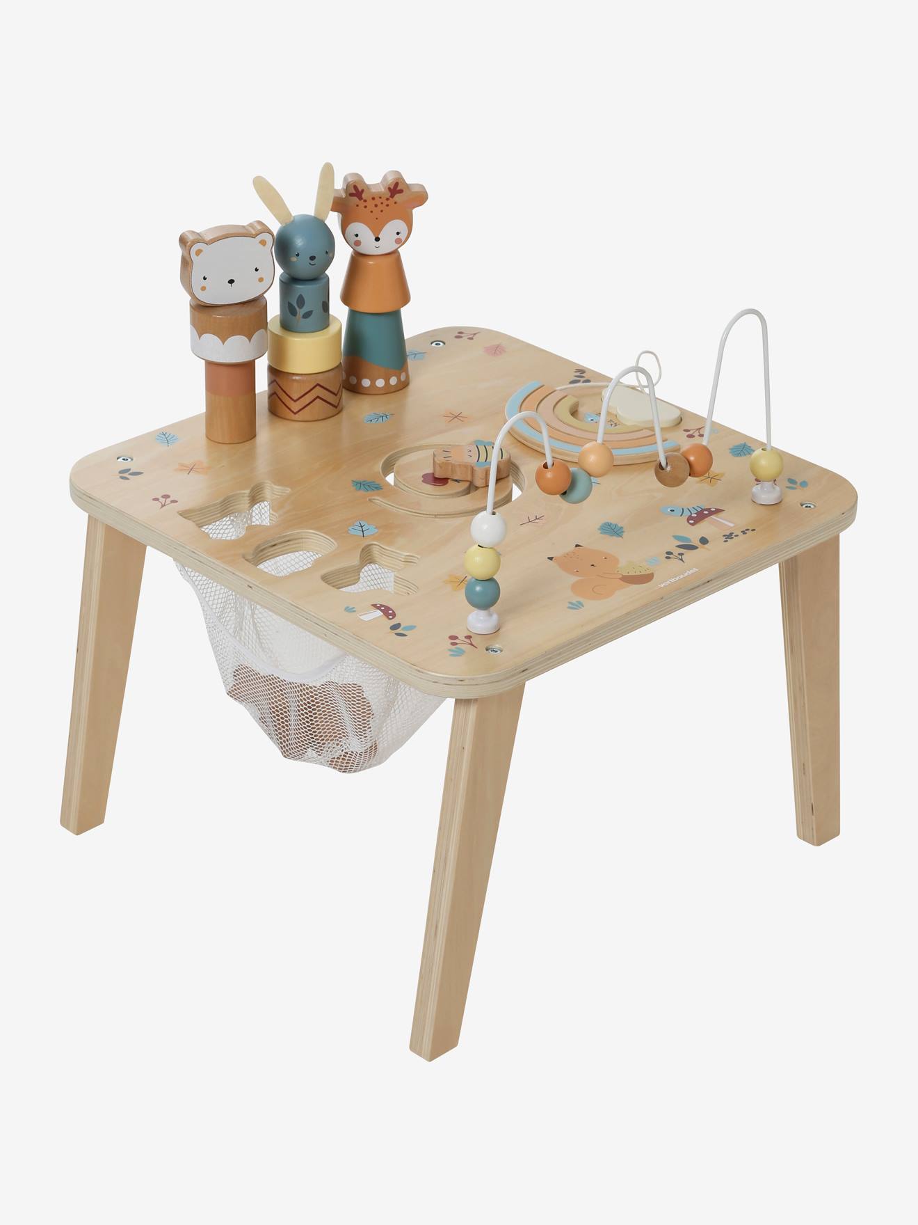 Table D'éveil Sensoriel En Bois Pour Bébé - Jeux éducatifs - Cadeau Anniversaire Ou Noël - 8