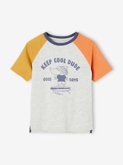 Junge-Jungen Shirt, Colorblock