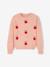 Weicher Mädchen Jacquardpullover himmelblau+rosa 
