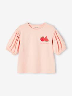 Mädchen-T-Shirt, Unterziehpulli-Mädchen T-Shirt mit kurzen Ballonärmeln