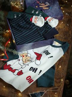 Junge-Pyjama, Overall-Jungen Weihnachts-Geschenkbox: Schlafanzug & Socken
