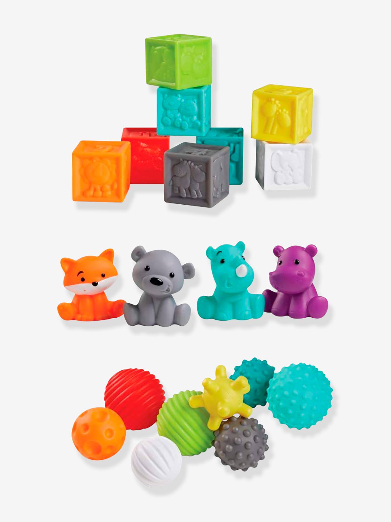 Coffret de bain 3 jouets - INFANTINO - multicolor, Jouet
