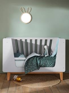 Zimmer und Aufbewahrung-Zimmer-Kinderbett, Babybett-Mitwachsendes Bett-Babybett „Fjord“, Gitter abnehmbar