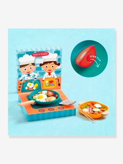 Spielzeug-Nachahmungsspiele-Küche, Geschirr und Lebensmittel-Kinder Spielpfanne „Cook & Scratch“ DJECO