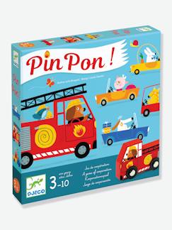 Spielzeug-Gesellschaftsspiele-Gedächtnis-/Beobachtungsspiele-Feuerwehrspiel "PinPon" DJECO