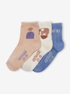 Bébé-Chaussettes, Collants-Lot de 3 paires de chaussettes "aventures" bébé