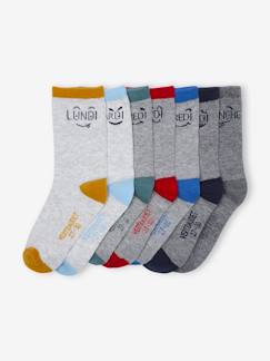 Junge-Unterwäsche-Socken-7er-Pack Kinder Socken mit Wochentag