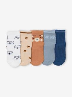Baby-Socken, Strumpfhose-5er-Pack Baby Socken mit Bär