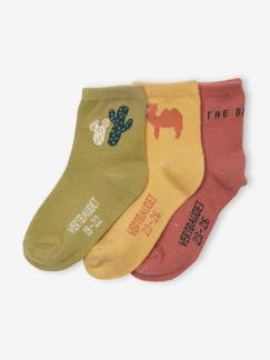 Baby-Socken, Strumpfhose-3er-Pack Baby Socken mit Kaktus
