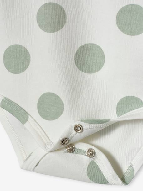 Lot de 5 bodies 'sunshine' bébé manches courtes aqua 