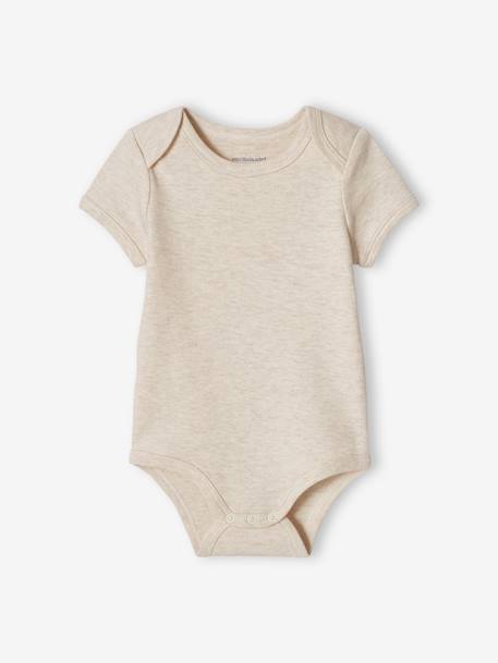 Lot de 3 bodies 'plage' bébé emmanchure américaine aqua 