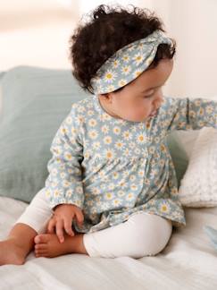 Baby-Kleid, Rock-Mädchen Baby-Set: Haarband, Kleid & Leggings
