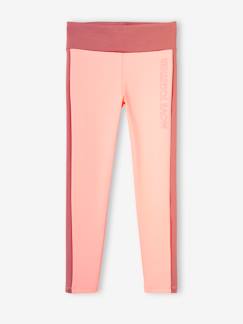 Fille-Legging-Legging sport matière technique fille bandes côtés