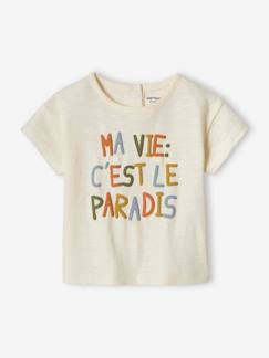 Bébé-T-shirt, sous-pull-T-shirt "paradis" bébé manches courtes