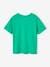 T-shirt maxi motif détails encre gonflante garçon bleu azur+vert 