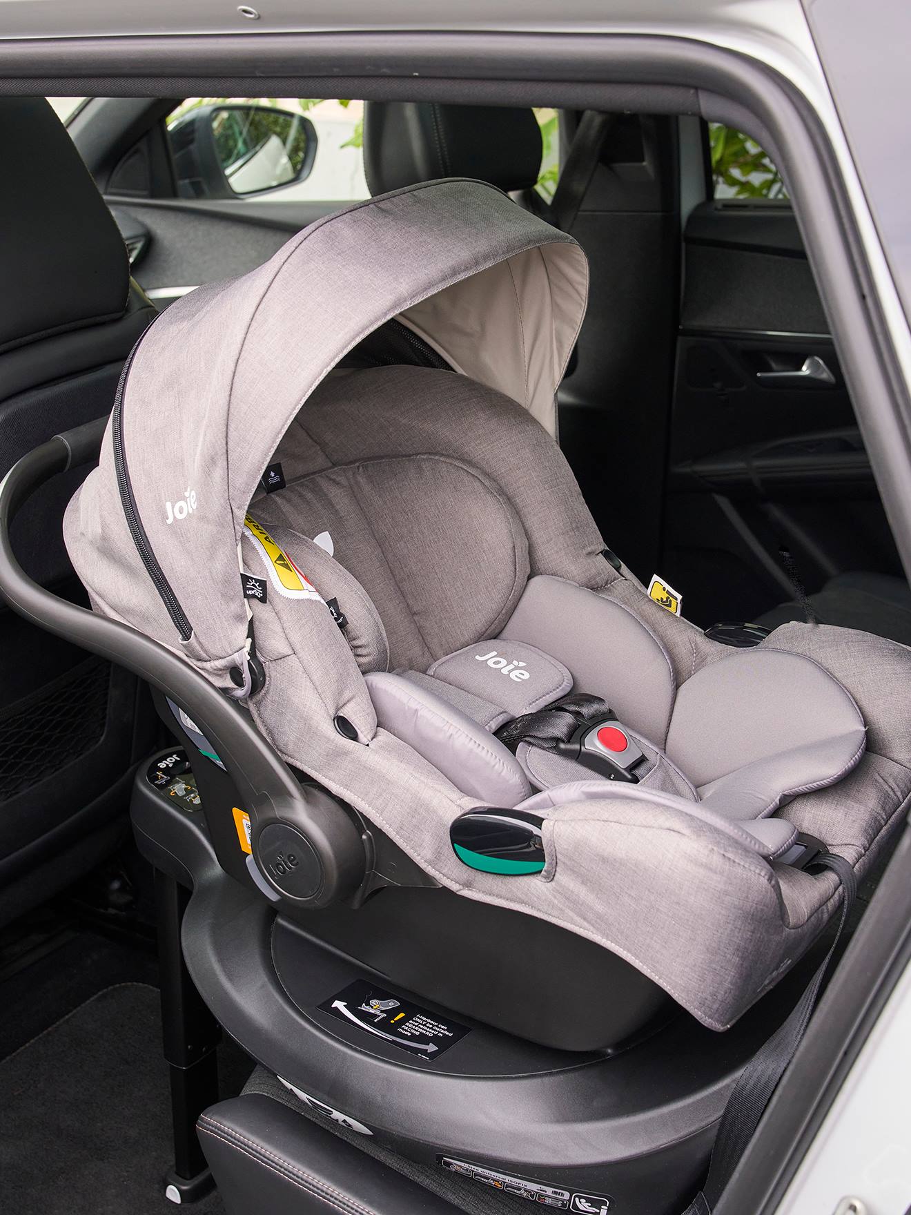 Baby-Autositz JOIE i-Gemm 3 i-Size 40 bis 85 cm, entspricht der Gruppe 0+ -  taupe meliert (pebble), Babyartikel