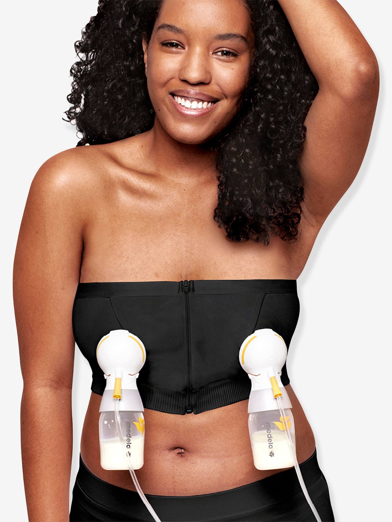 Allaitement Brassiere Tire Lait Medela Bustier D'expression MEDELA  Hands-free Pour Lait Maternel Noir