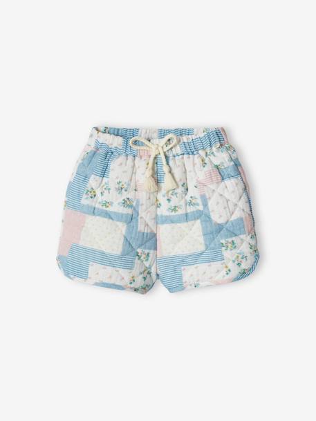 Baby Shorts mit Recycling-Wattierung weiß 