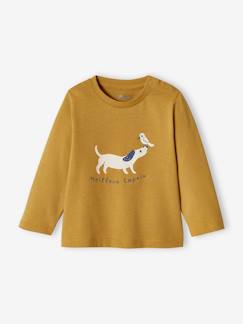 Bébé-T-shirt, sous-pull-Lot de 2 T-shirts basics bébé motif animal et rayé