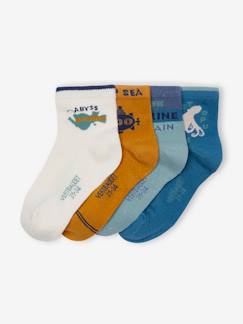 Junge-Unterwäsche-4er-Pack Jungen Socken, Meerestiere