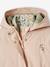 Parka 3 en 1 mi-saison fille aqua+rose poudré 