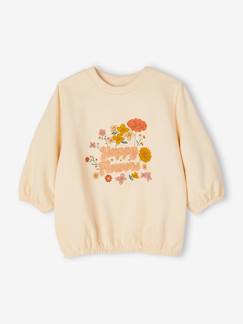 Mädchen-Pullover, Strickjacke, Sweatshirt-Sweatshirt-Mädchen Sweatshirt, Blumen & Schriftzug