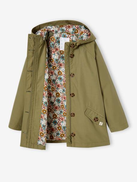 Mädchen Trenchcoat beige+khaki 