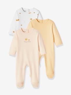 Baby-Strampler, Pyjama, Overall-3er-Pack Baby Strampler aus Interlock-Jersey