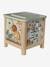 Grand cube d'activités en bois FSC® Beige LOVELY FARM+bleu+rose+rose+vert 