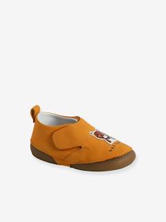 Chaussures-Chaussures bébé 17-26-Chaussons-Chaussons scratché bébé en cuir souple