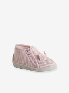 Chaussures-Chaussures bébé 17-26-Chaussons-Chaussons zippés bébé en toile