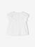 Baby T-Shirt mit bestickten Volants karamel+weiß 