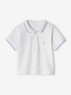 Festliche Mode für Baby-Jungen Baby Poloshirt mit Stickerei, personalisierbar Oeko-Tex