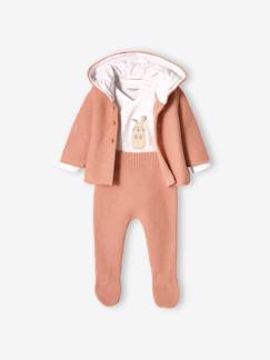 Baby-Neugeborenen-Set: Strickjacke, Hose & Body