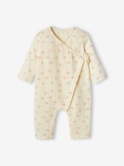 Bébé-Pyjama, surpyjama-Dors-bien cache-coeur bébé en gaze de coton ouverture naissance