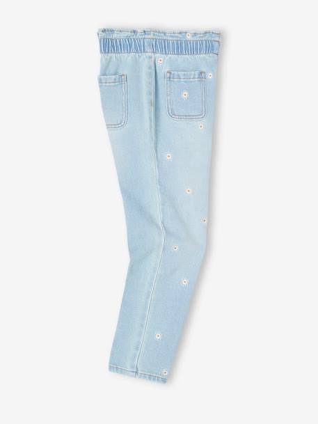 Mädchen Paperbag-Jeans denim blue+double stone 